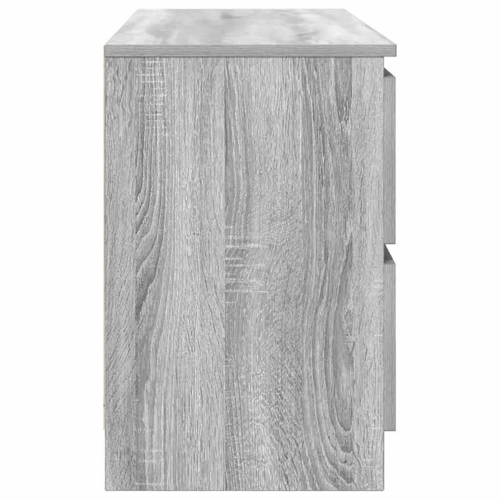 Meuble TV gris Sonoma 100x35x54 cm en bois