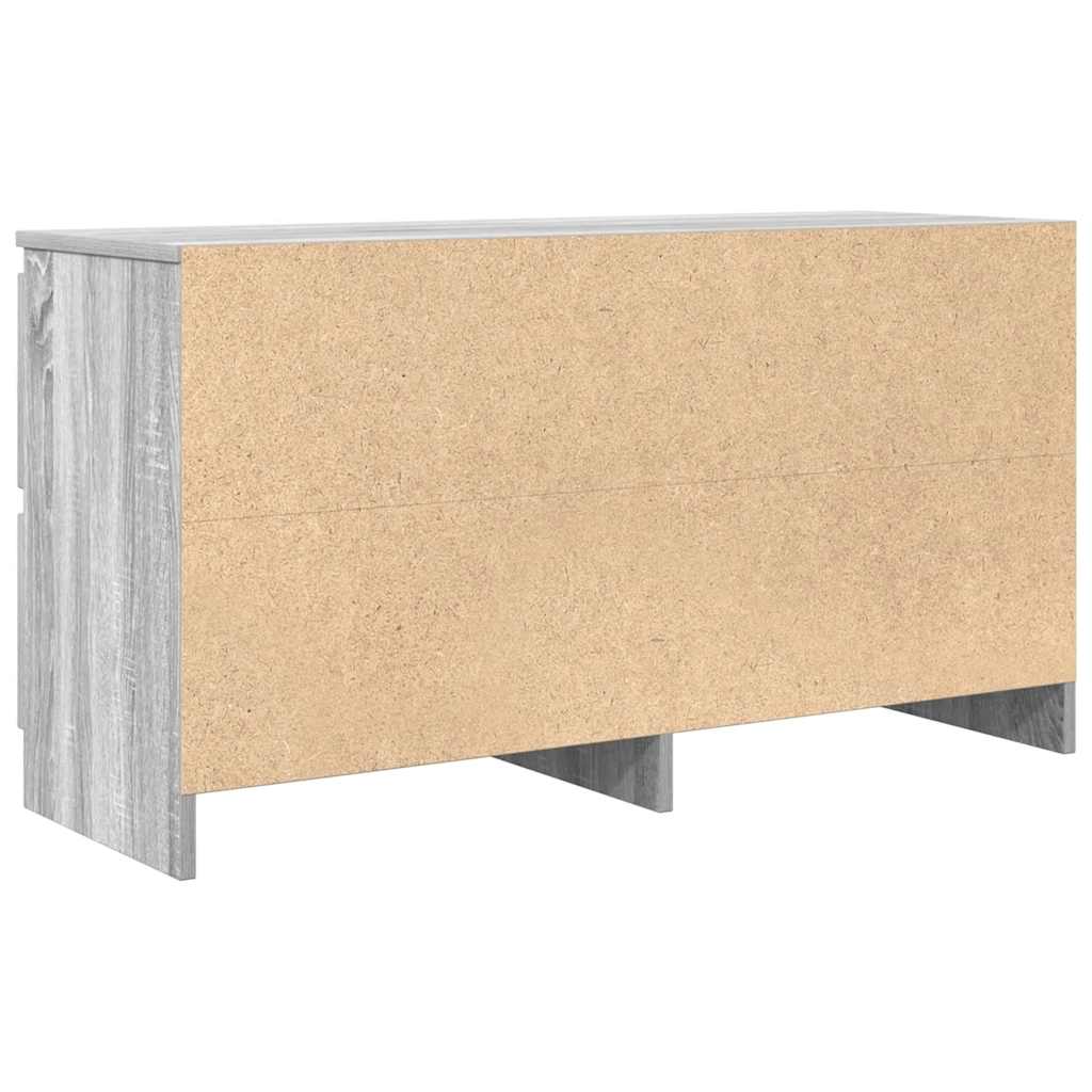 Meuble TV gris Sonoma 100x35x54 cm en bois
