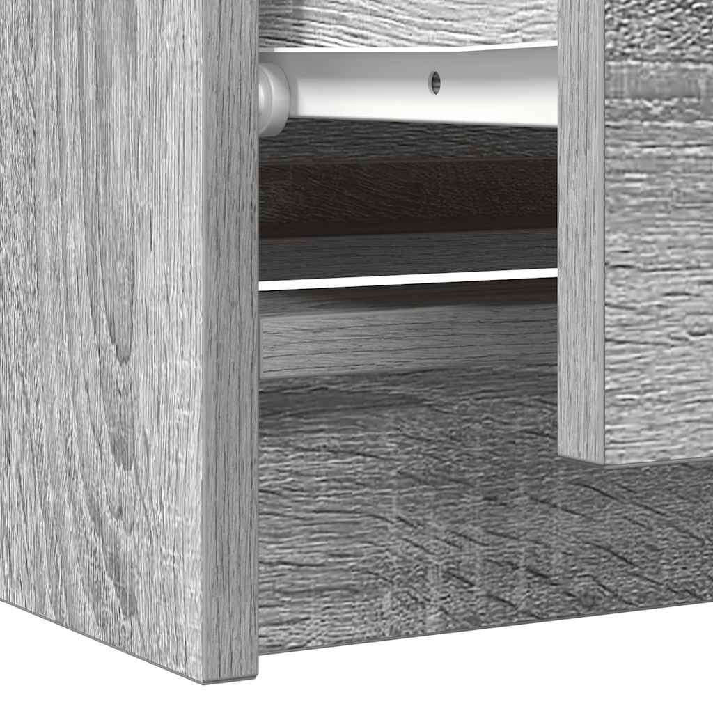 Meuble TV gris Sonoma 100x35x54 cm en bois