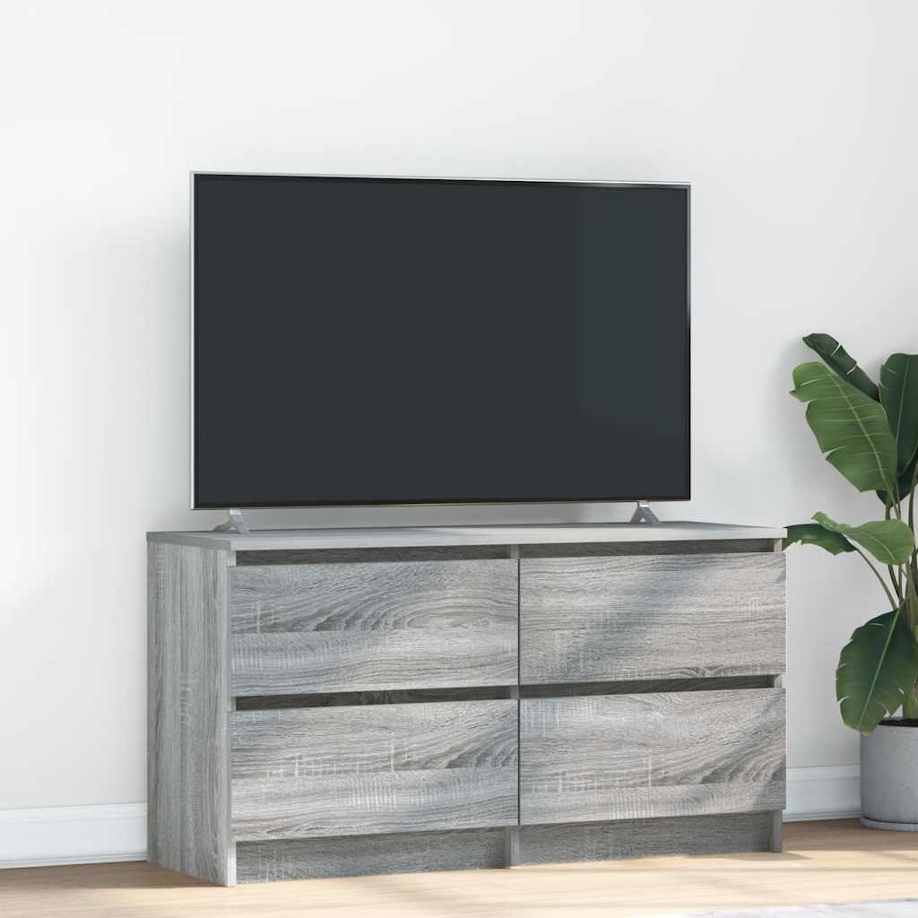 Meuble TV gris Sonoma 100x35x54 cm en bois