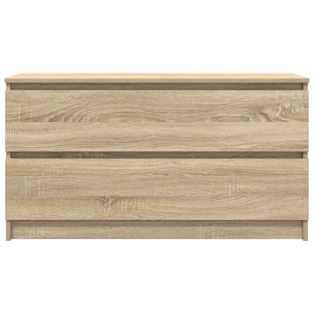 Meuble TV en chêne Sonoma 100x35x54 cm, matériau à base de bois