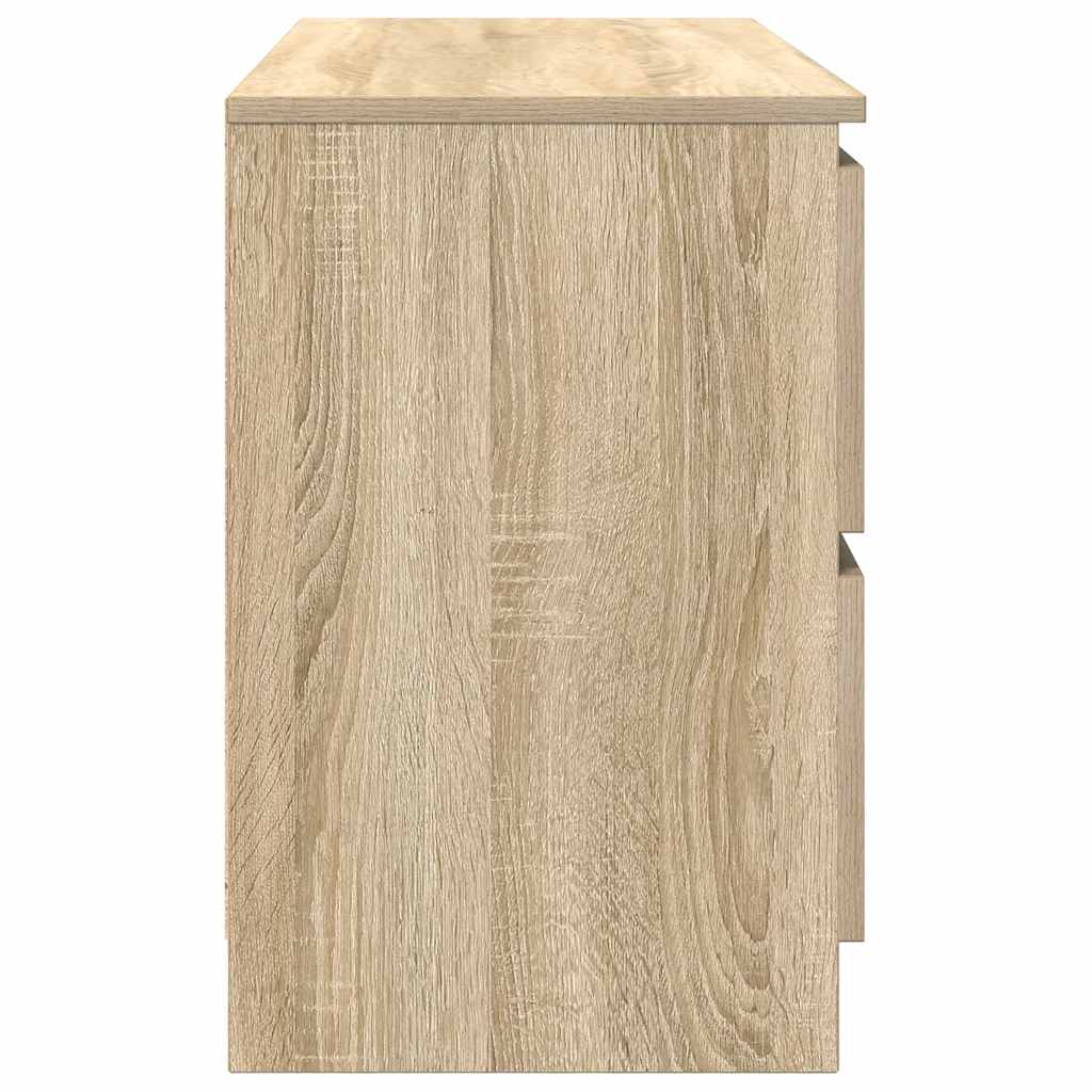 Meuble TV en chêne Sonoma 100x35x54 cm, matériau à base de bois