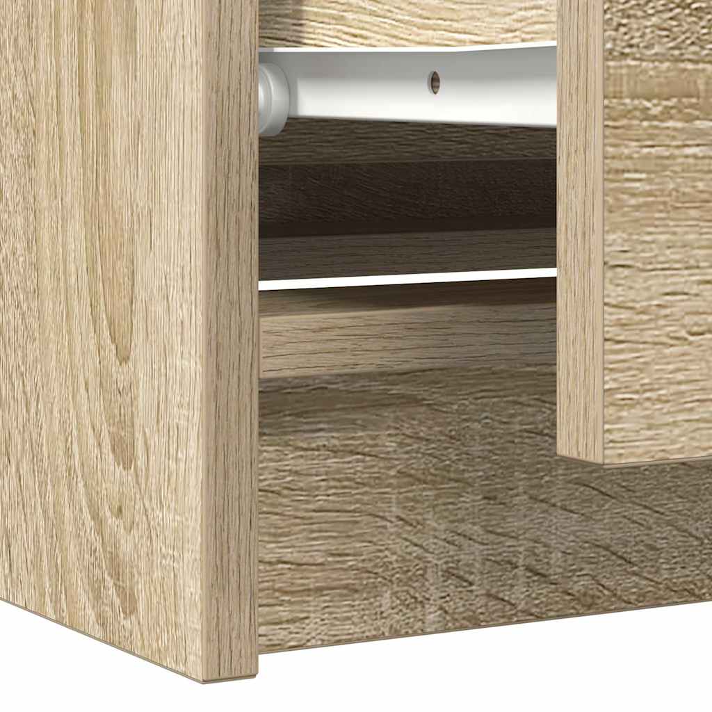 Meuble TV en chêne Sonoma 100x35x54 cm, matériau à base de bois