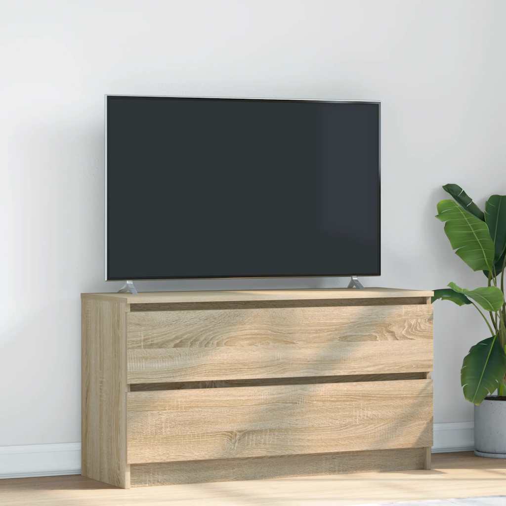 Meuble TV en chêne Sonoma 100x35x54 cm, matériau à base de bois