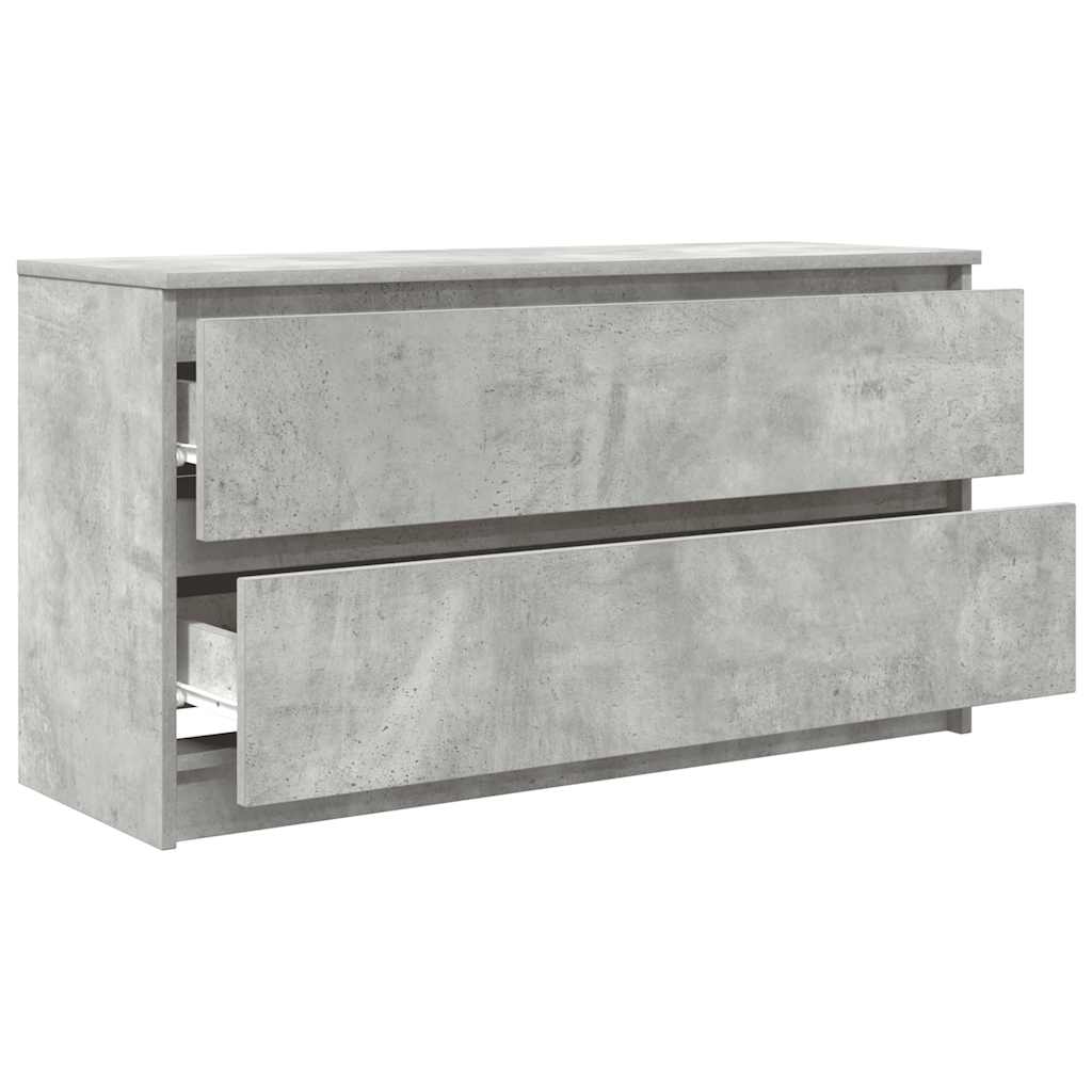 TV-Schrank Betongrau 100x35x54 cm Holzwerkstoff