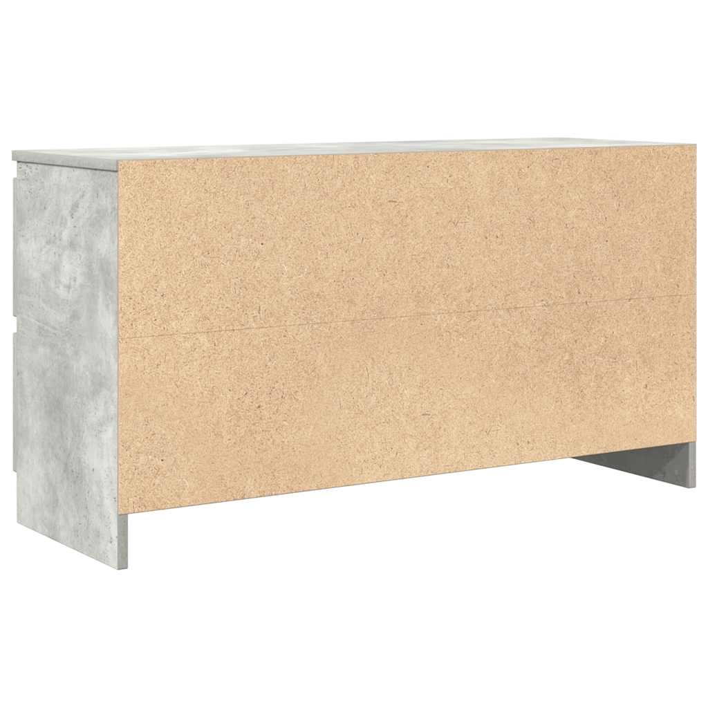 TV-Schrank Betongrau 100x35x54 cm Holzwerkstoff