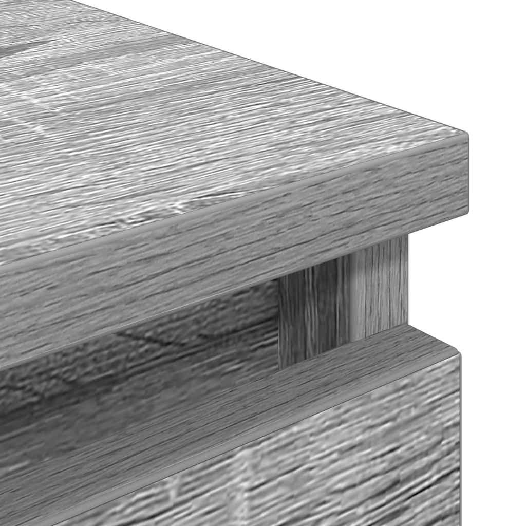 Meuble TV gris Sonoma 100x35x54 cm en bois