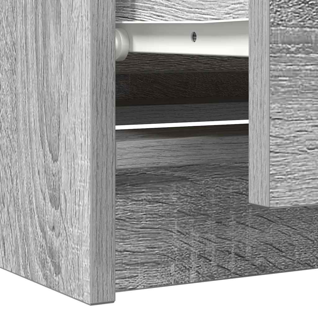 Meuble TV gris Sonoma 100x35x54 cm en bois