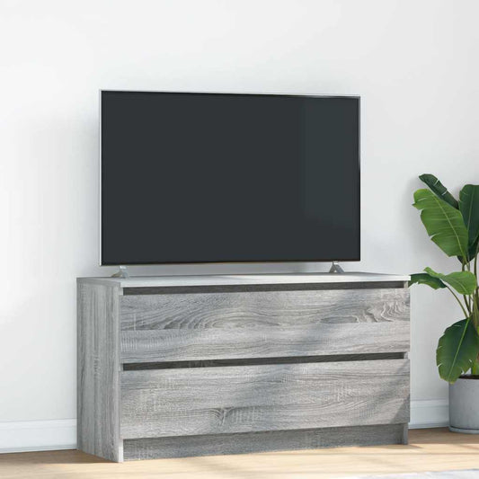 Meuble TV gris Sonoma 100x35x54 cm en bois