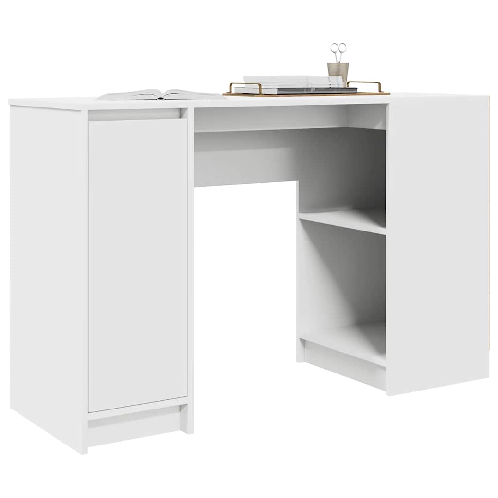 Bureau blanc 120x42x76 cm en bois