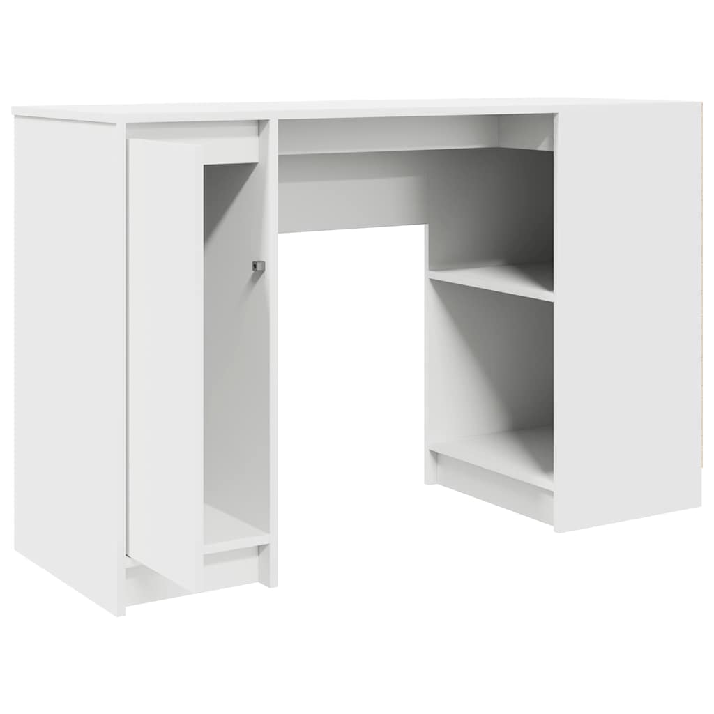 Bureau blanc 120x42x76 cm en bois