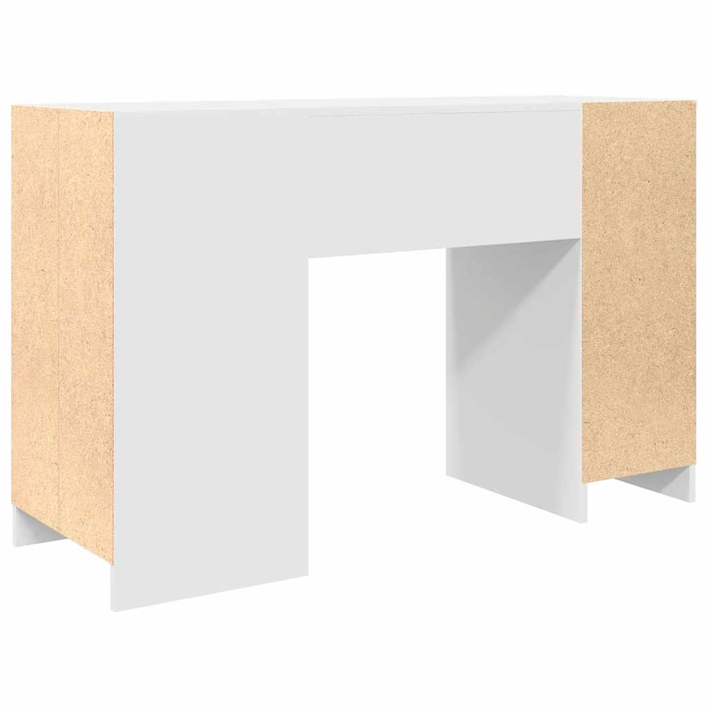Bureau blanc 120x42x76 cm en bois