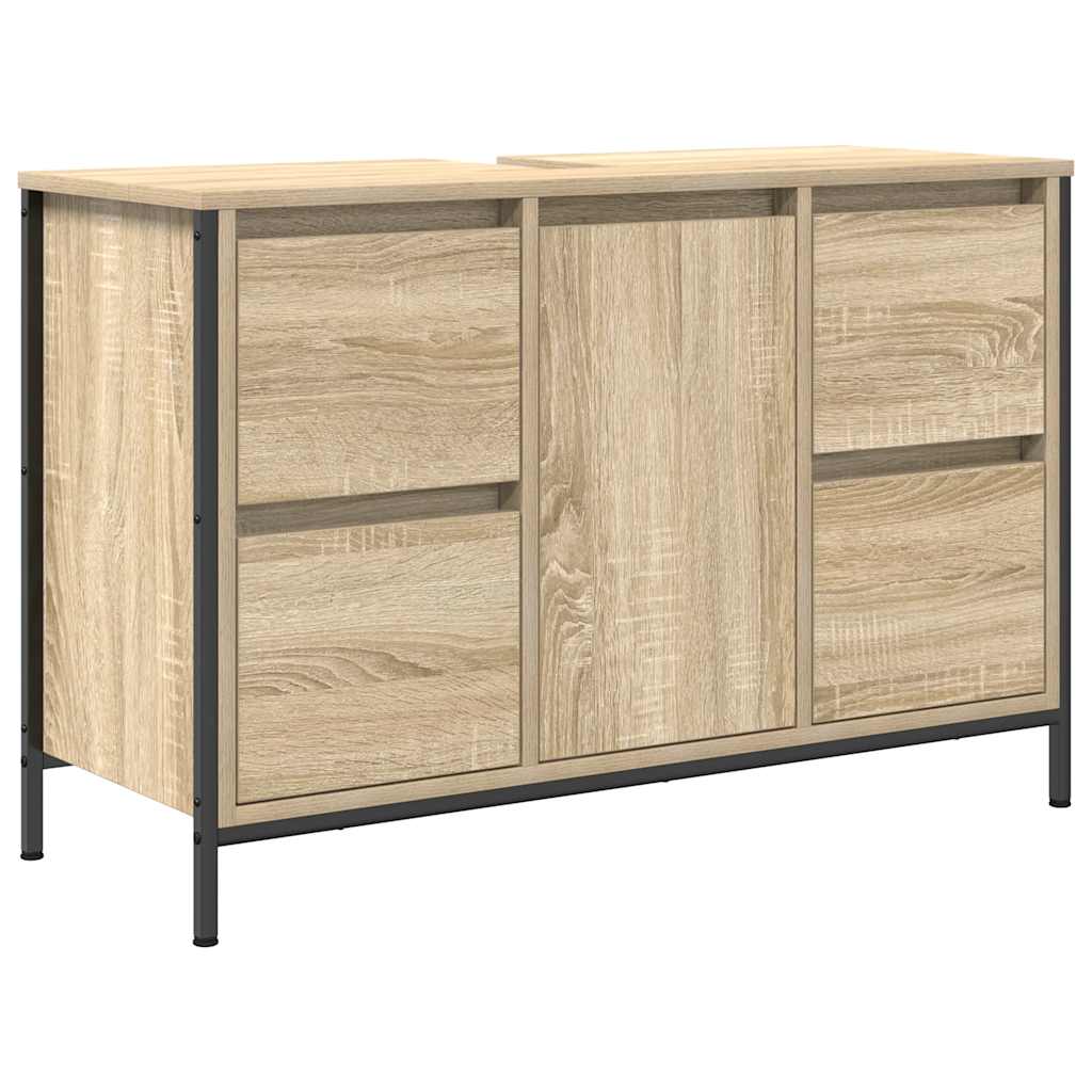 Waschbeckenunterschrank mit Schubladen Sonoma-Eiche