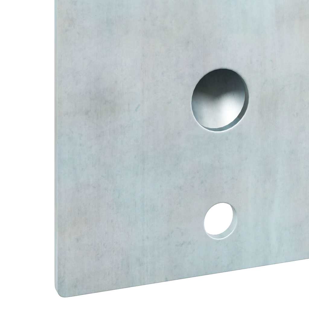 Fahnen Pole Holde Silber 10,5 x 7,5 x 2,5 cm Stahl