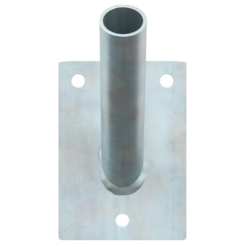 Fahnen Pole Holde Silber 10,5 x 7,5 x 2,5 cm Stahl