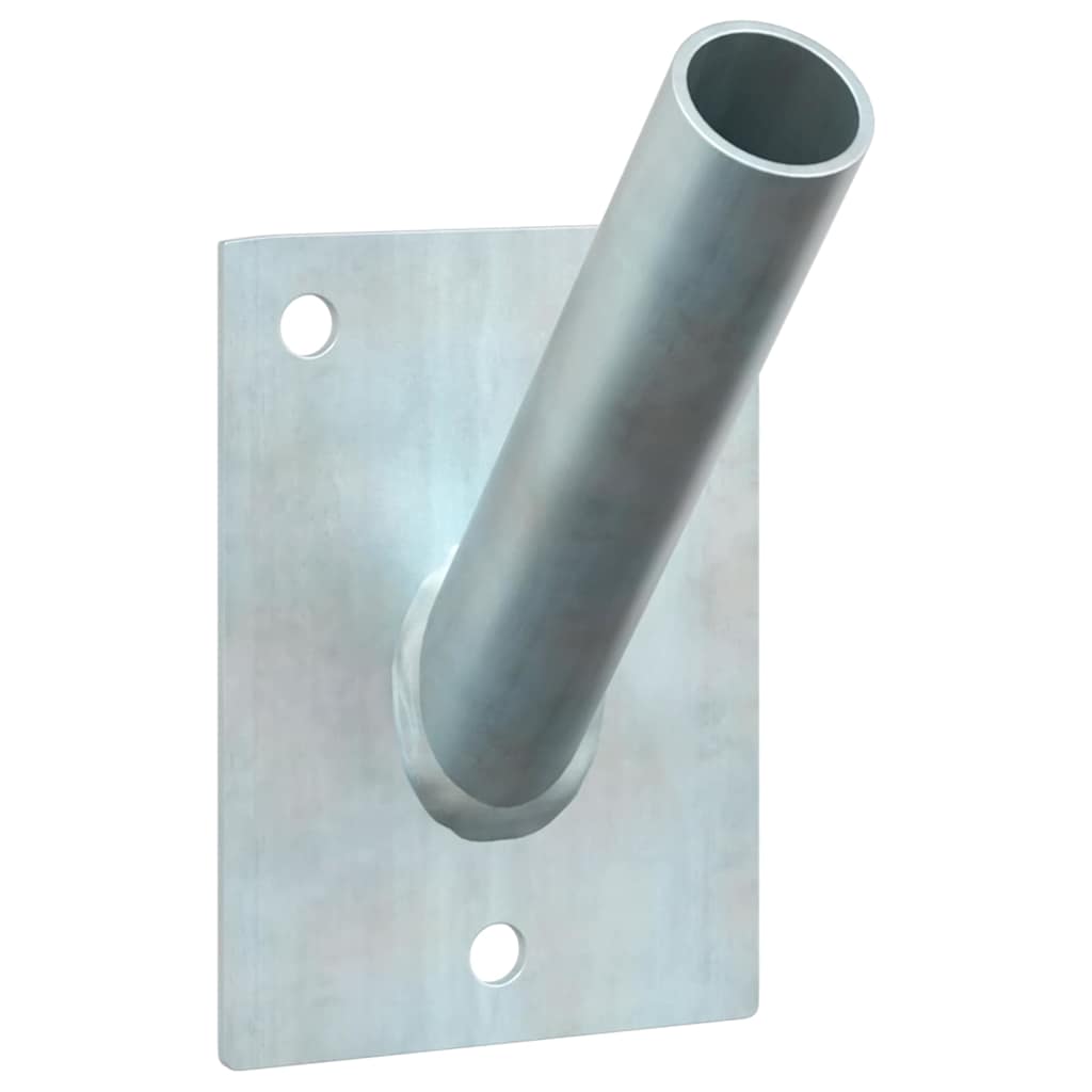 Fahnen Pole Holde Silber 10,5 x 7,5 x 2,5 cm Stahl