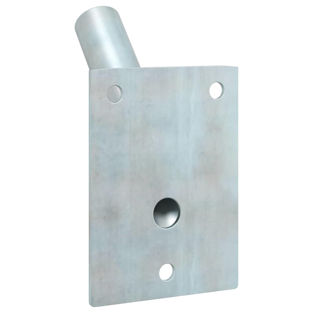 Fahnen Pole Holde Silber 10,5 x 7,5 x 2,5 cm Stahl