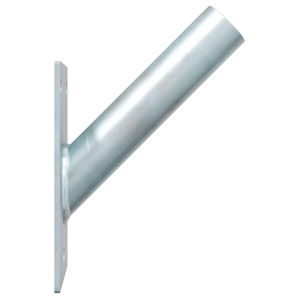 Fahnen Pole Holde Silber 10,5 x 7,5 x 2,5 cm Stahl