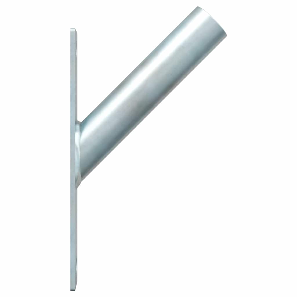 Fahnen Pole Holde Silber 15 x 3 x 0,35 cm Stahl