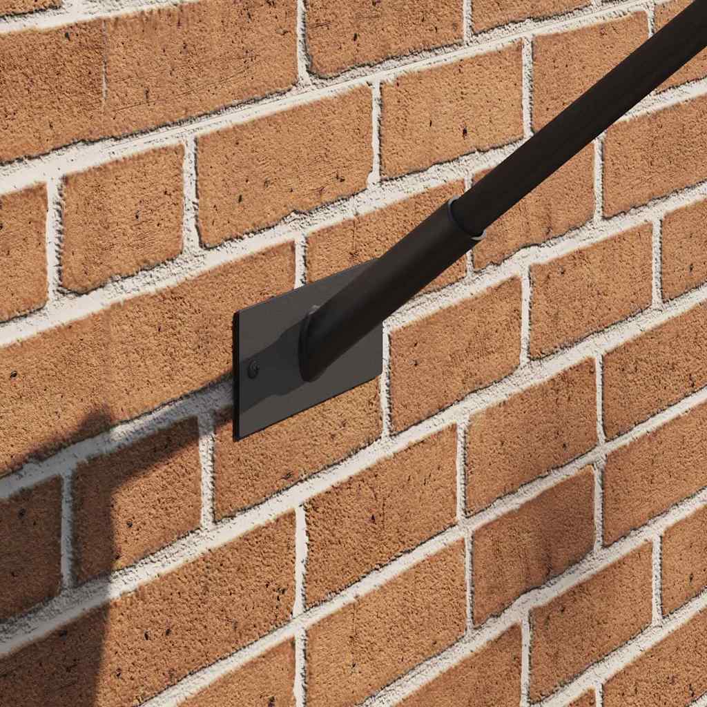 Fahnen Pole Holde Schwarz 13 x 6 x 0,2 cm Stahl