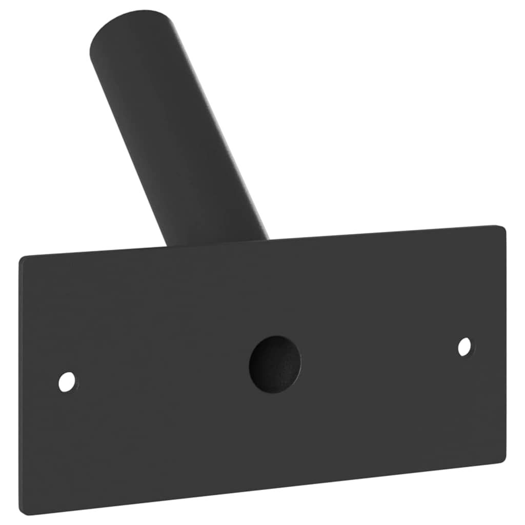 Fahnen Pole Holde Schwarz 13 x 6 x 0,2 cm Stahl