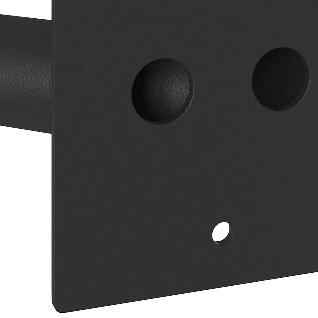 Fahnen Pole Holde Schwarz 11,5 x 7,5 x 0,2 cm Stahl