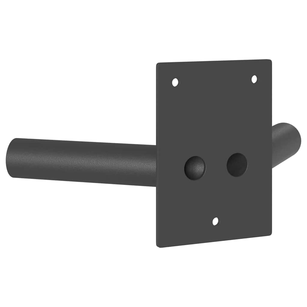 Fahnen Pole Holde Schwarz 11,5 x 7,5 x 0,2 cm Stahl