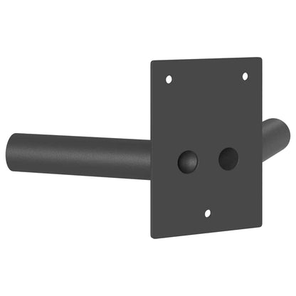 Fahnen Pole Holde Schwarz 11,5 x 7,5 x 0,2 cm Stahl