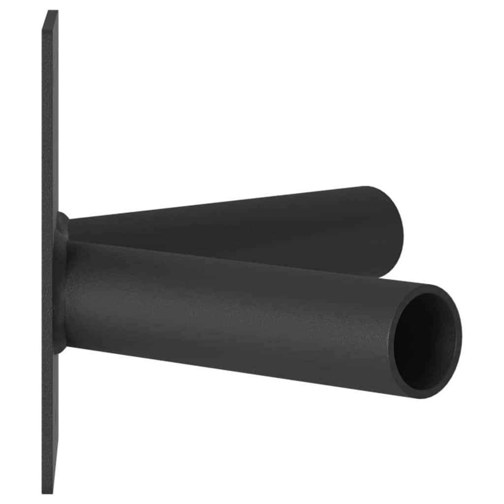 Fahnen Pole Holde Schwarz 11,5 x 7,5 x 0,2 cm Stahl