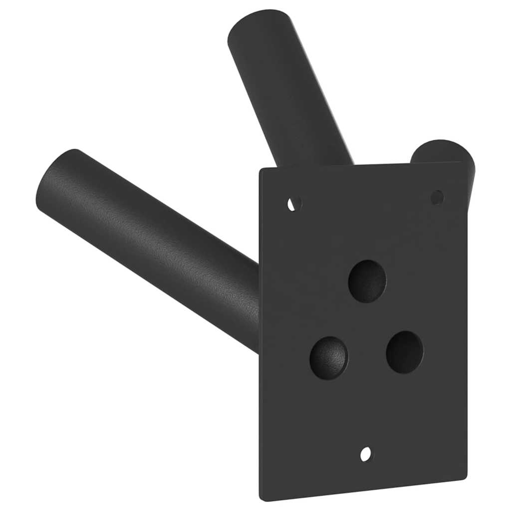Fahnen Pole Holde Schwarz 10,5 x 7,5 x 0,2 cm Stahl