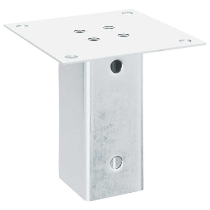 Pfostenträger Quadratisch 4Stk. Silber 61x61mm Verzinkter Stahl