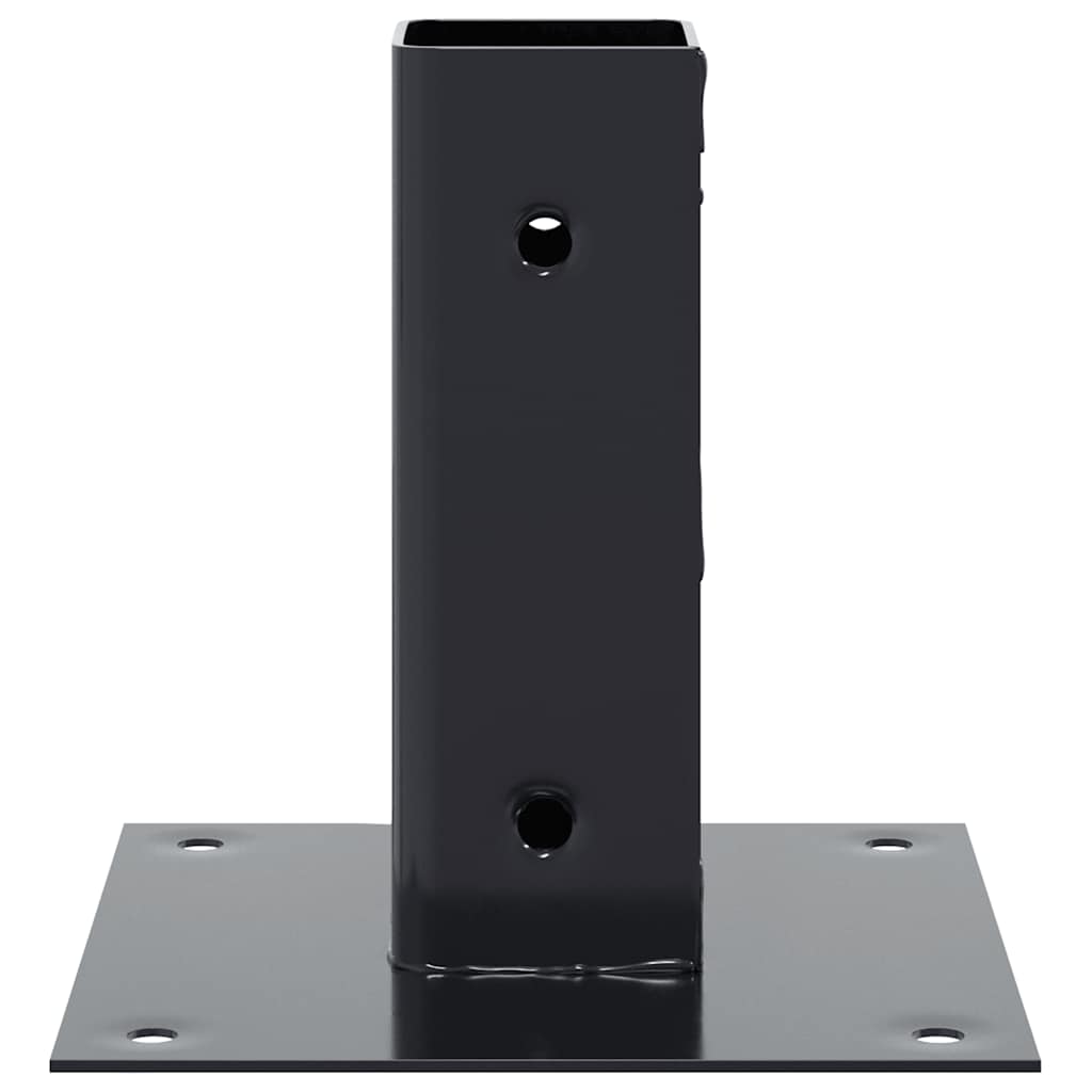 Pfostenträger Quadrat 4 Stk. 46x46mm Pulverbeschichteter Stahl