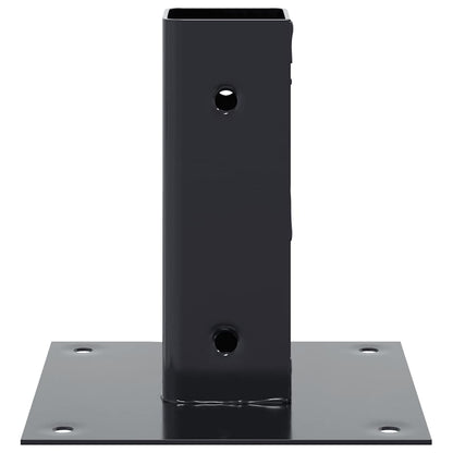 Pfostenträger Quadrat 4 Stk. 46x46mm Pulverbeschichteter Stahl