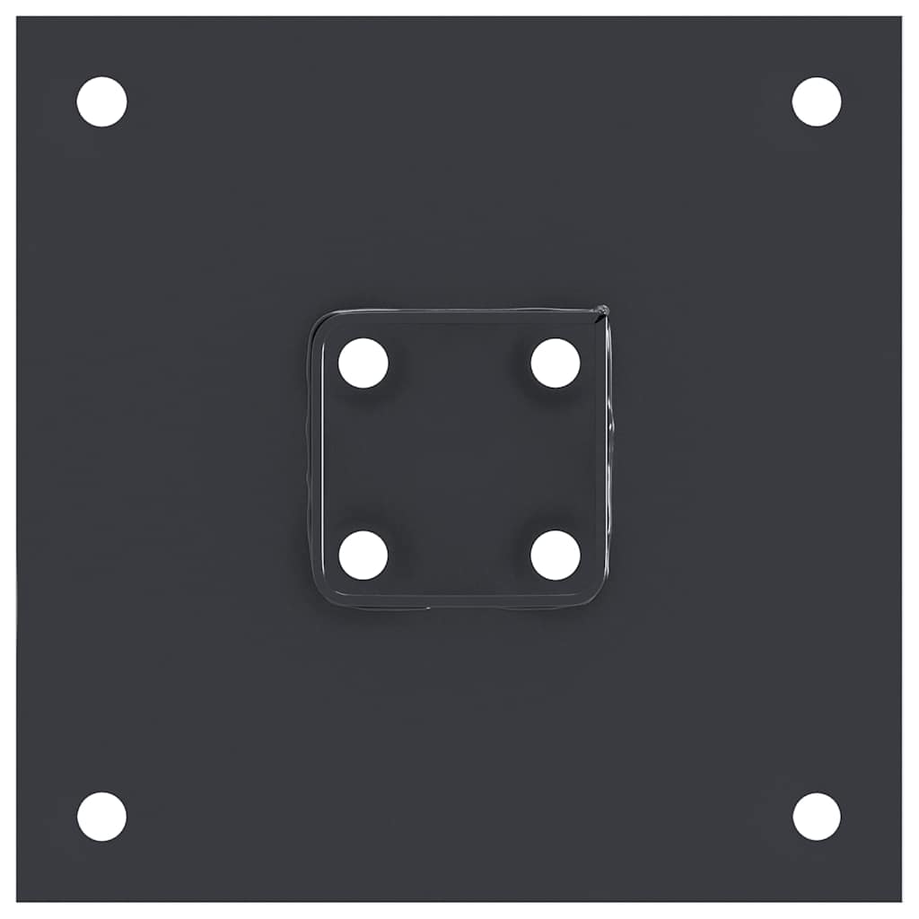 Pfostenträger Quadrat 4 Stk. 46x46mm Pulverbeschichteter Stahl