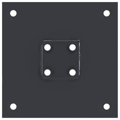 Pfostenträger Quadrat 4 Stk. 46x46mm Pulverbeschichteter Stahl