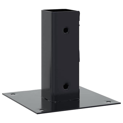 Pfostenträger Quadrat 4 Stk. 51x51 mm Pulverbeschichteter Stahl