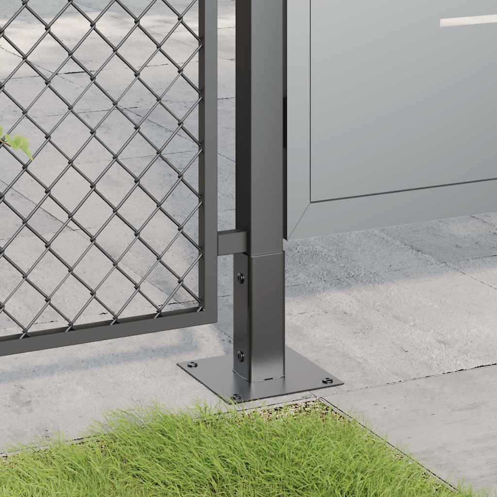 Pfostenträger Quadrat 4 Stk. 51x51 mm Pulverbeschichteter Stahl