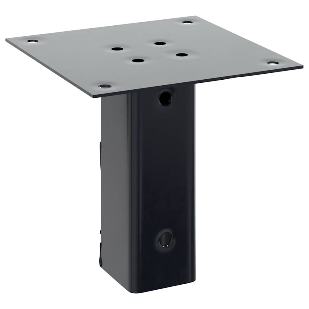 Pfostenträger Quadrat 4 Stk. 51x51 mm Pulverbeschichteter Stahl
