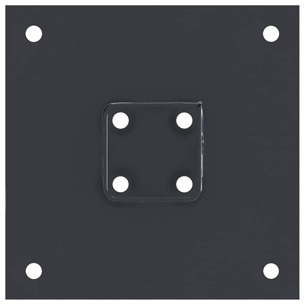 Pfostenträger Quadrat 4 Stk. 51x51 mm Pulverbeschichteter Stahl