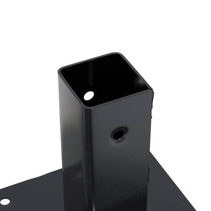 Pfostenträger Quadrat 4 Stk. 51x51 mm Pulverbeschichteter Stahl