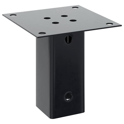 Pfostenträger Quadrat 4 Stk. 61x61 mm Pulverbeschichteter Stahl