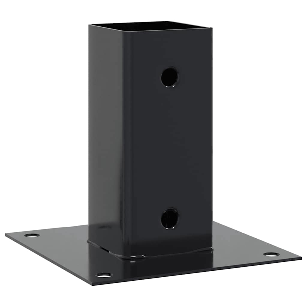 Pfostenträger Quadrat 12 Stk. 61x61mm Pulverbeschichteter Stahl