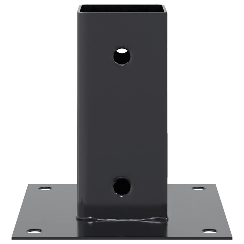 Pfostenträger Quadrat 12 Stk. 61x61mm Pulverbeschichteter Stahl