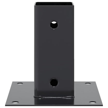 Pfostenträger Quadrat 12 Stk. 61x61mm Pulverbeschichteter Stahl