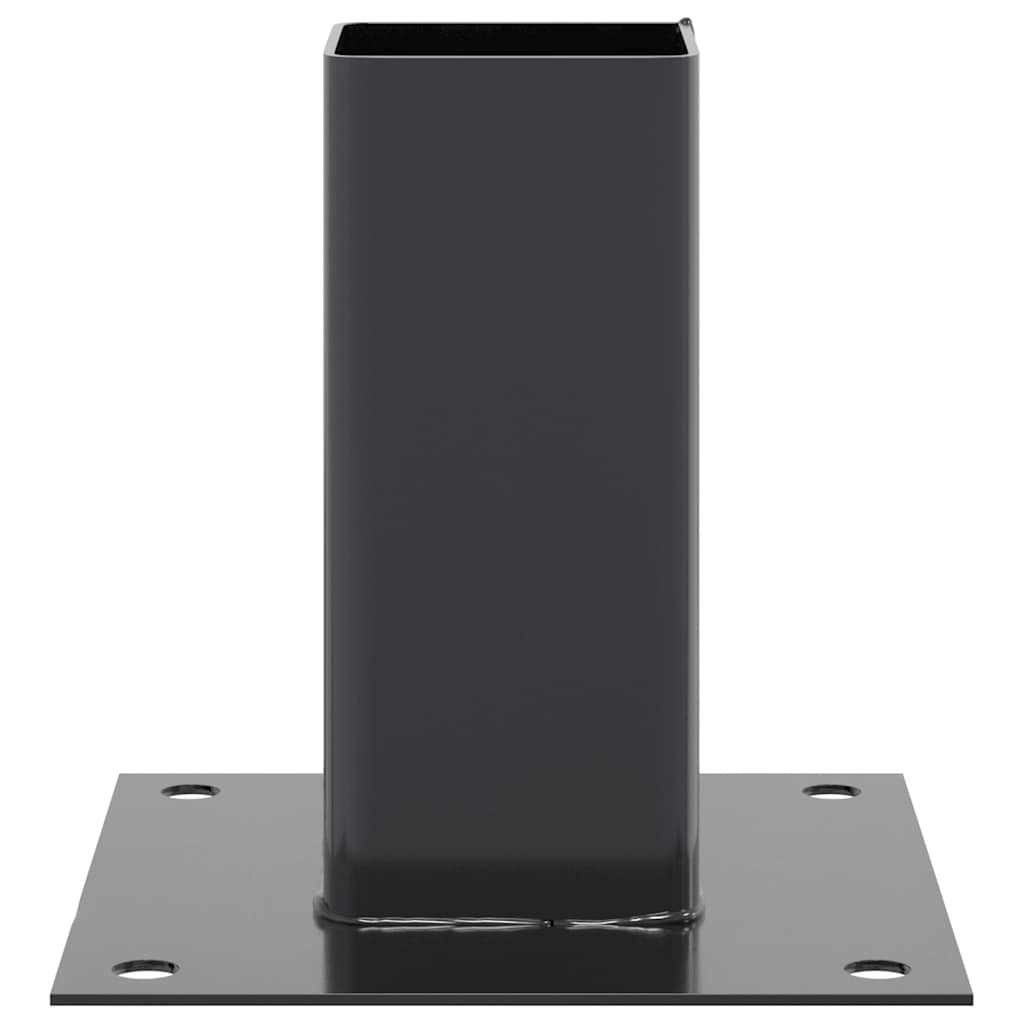 Pfostenträger Quadrat 12 Stk. 61x61mm Pulverbeschichteter Stahl