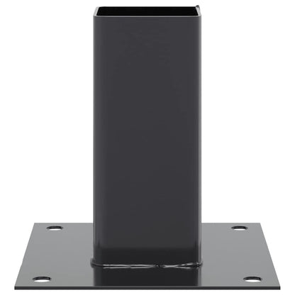 Pfostenträger Quadrat 12 Stk. 61x61mm Pulverbeschichteter Stahl
