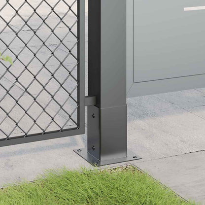 Pfostenträger Quadrat 4 Stk. 81x81 mm Pulverbeschichteter Stahl