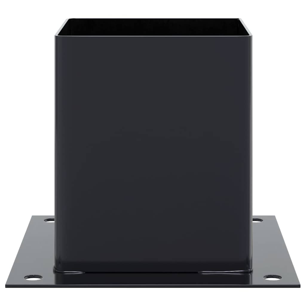 Pfostenträger Quadrat 4 Stk. 101x101 mm Stahl Pulverbeschichtet
