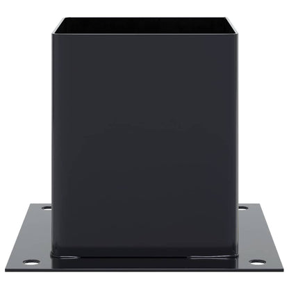Pfostenträger Quadrat 4 Stk. 101x101 mm Stahl Pulverbeschichtet