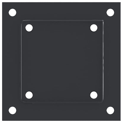 Pfostenträger Quadrat 4 Stk. 101x101 mm Stahl Pulverbeschichtet